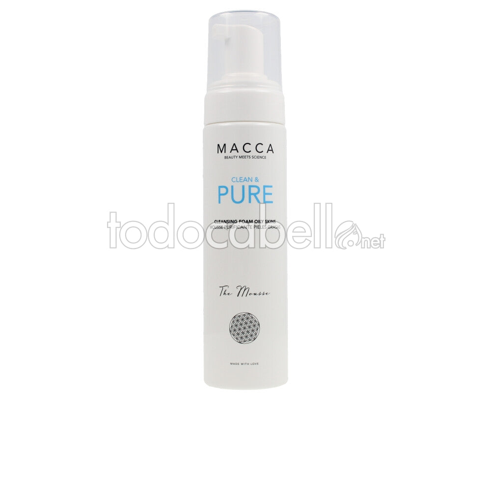 MACCA CLEAN & PURE schiuma detergente pelli grasse 200 ml