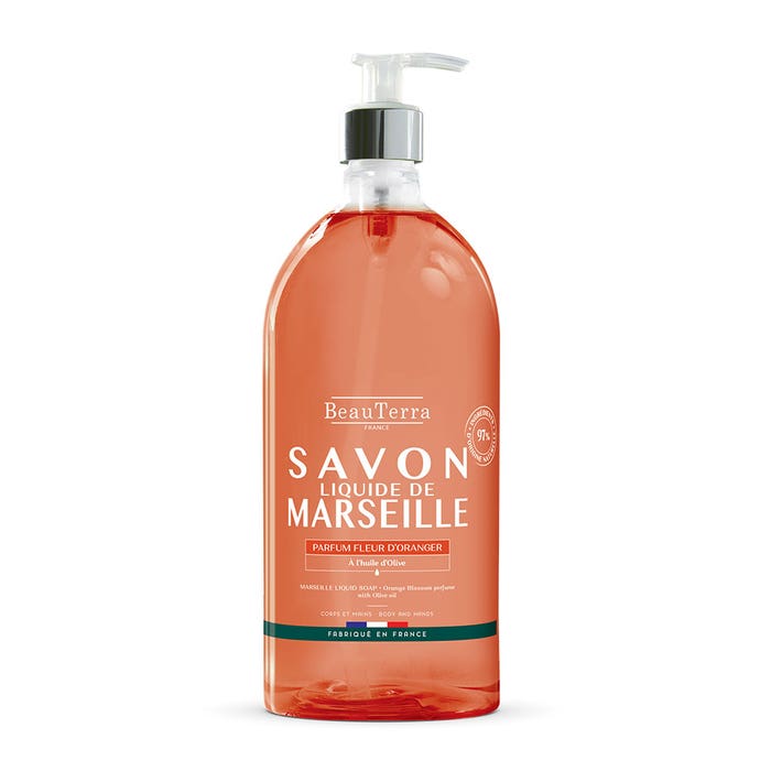 BEAUTERRA MARSEILLE orange blossom soap 1000 ml
