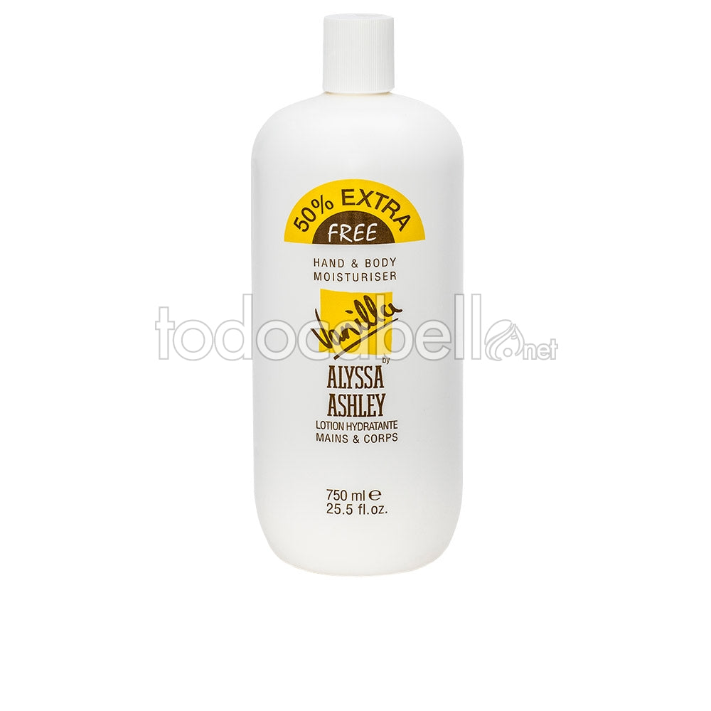ALYSSA ASHLEY VANILLA hand and body moisturiser 750 ml