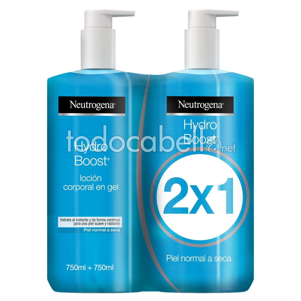 NEUTROGENA HYDRO BOOST lot de 2 laits-gels corporels 750 ml