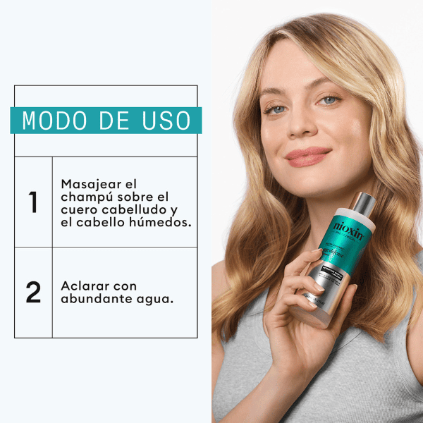 Shampooing anti-âge NIOXIN AGE DEFENSE purifie le cuir chevelu au niacinamide 475 ml
