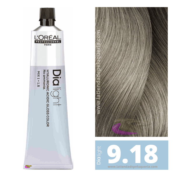 L'ORÉAL PROFESSIONNEL PARIS DIA LIGHT gel-crema acida senza ammoniaca #9.18 60 ml