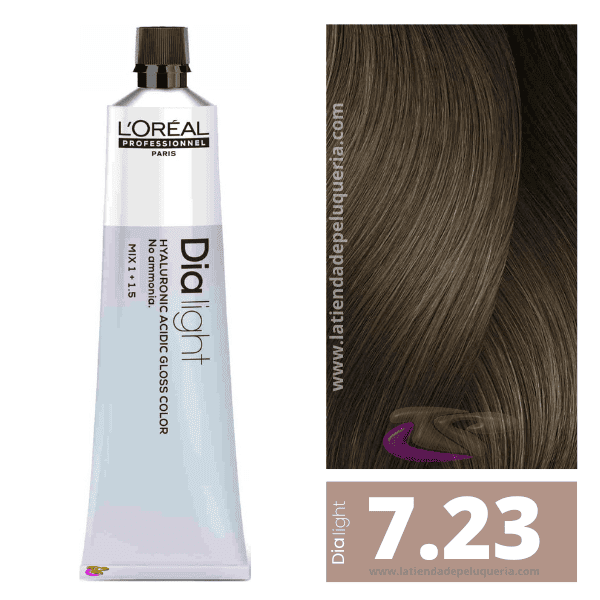 L'ORÉAL PROFESSIONNEL PARIS DIA LIGHT gel-crema acida senza ammoniaca #7.23 60 ml
