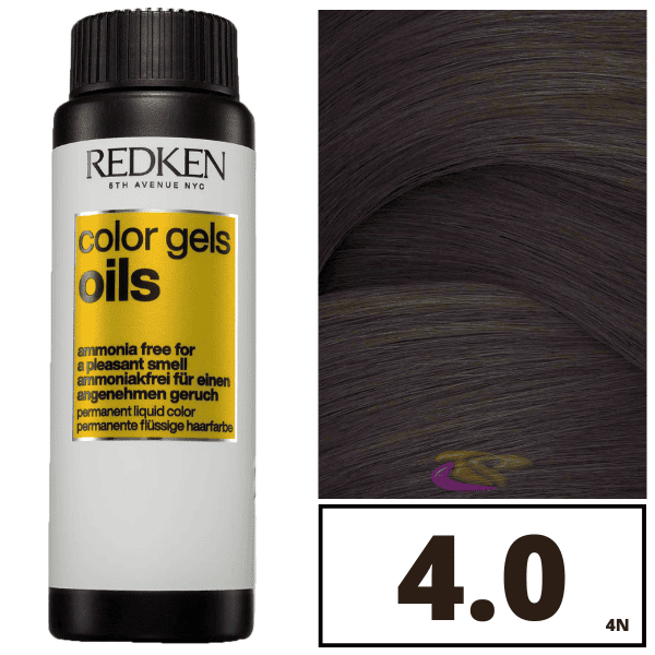 REDKEN COLOR GEL OILS #4N-4.0 60 ml x 3 u