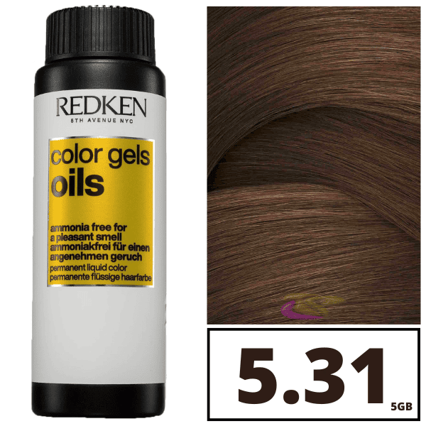 REDKEN COLOR GEL OILS #5GB-5.31 60 ml x 3 u