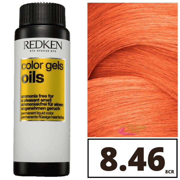 REDKEN COLOR GEL OILS #8CR-8.46 60 ml x 3 pz