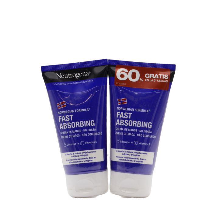 NEUTROGENA CREMA MANI ASSORBIMENTO RAPIDO CONFEZIONE 2 x 75 ml