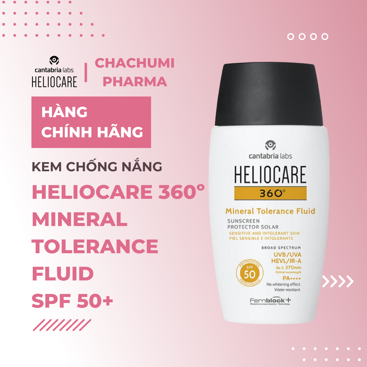 HELIOCARE 360° fluido solare mineral tolerance SPF50 50 ml