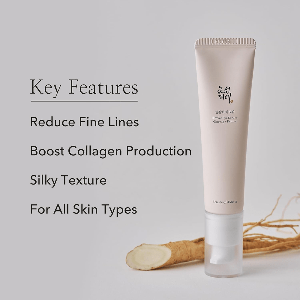 BEAUTY OF JOSEON REVIVE EYE SERUM ginseng + retinal rivitalizza il contorno occhi 30 ml