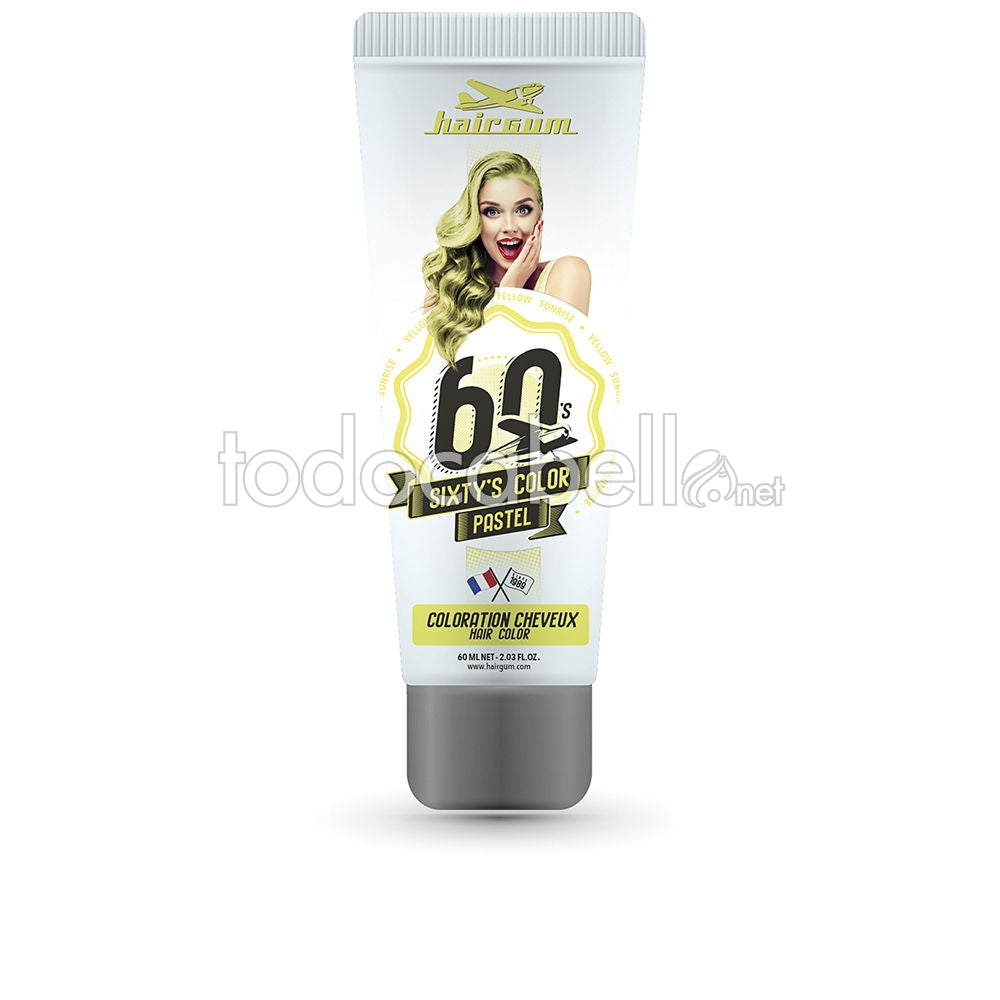 HAIRGUM SIXTY'S COLOR hair color #yellow sunrise 60 ml