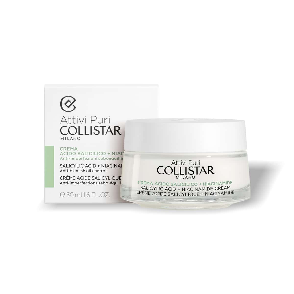 COLLISTAR ATTIVI PURI crème salicylic + niacinamide 50 ml