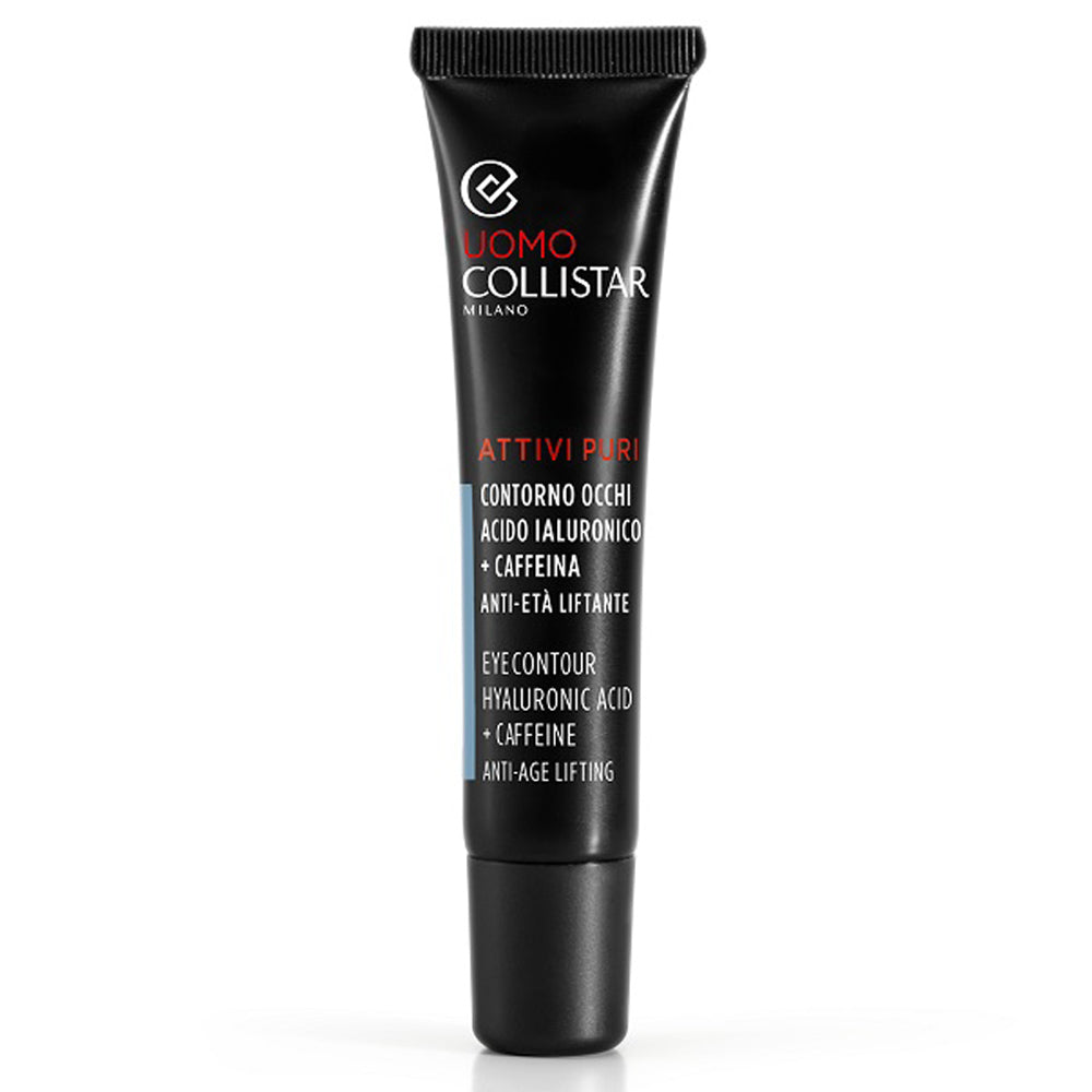 COLLISTAR UOMO ATTIVI PURI contorno occhi acido ialuronico e caffeina 15 ml