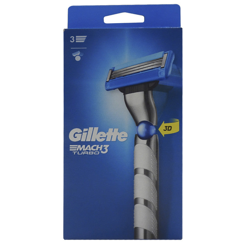 GILLETTE MACH 3 TURBO rasoir + 1 recharge
