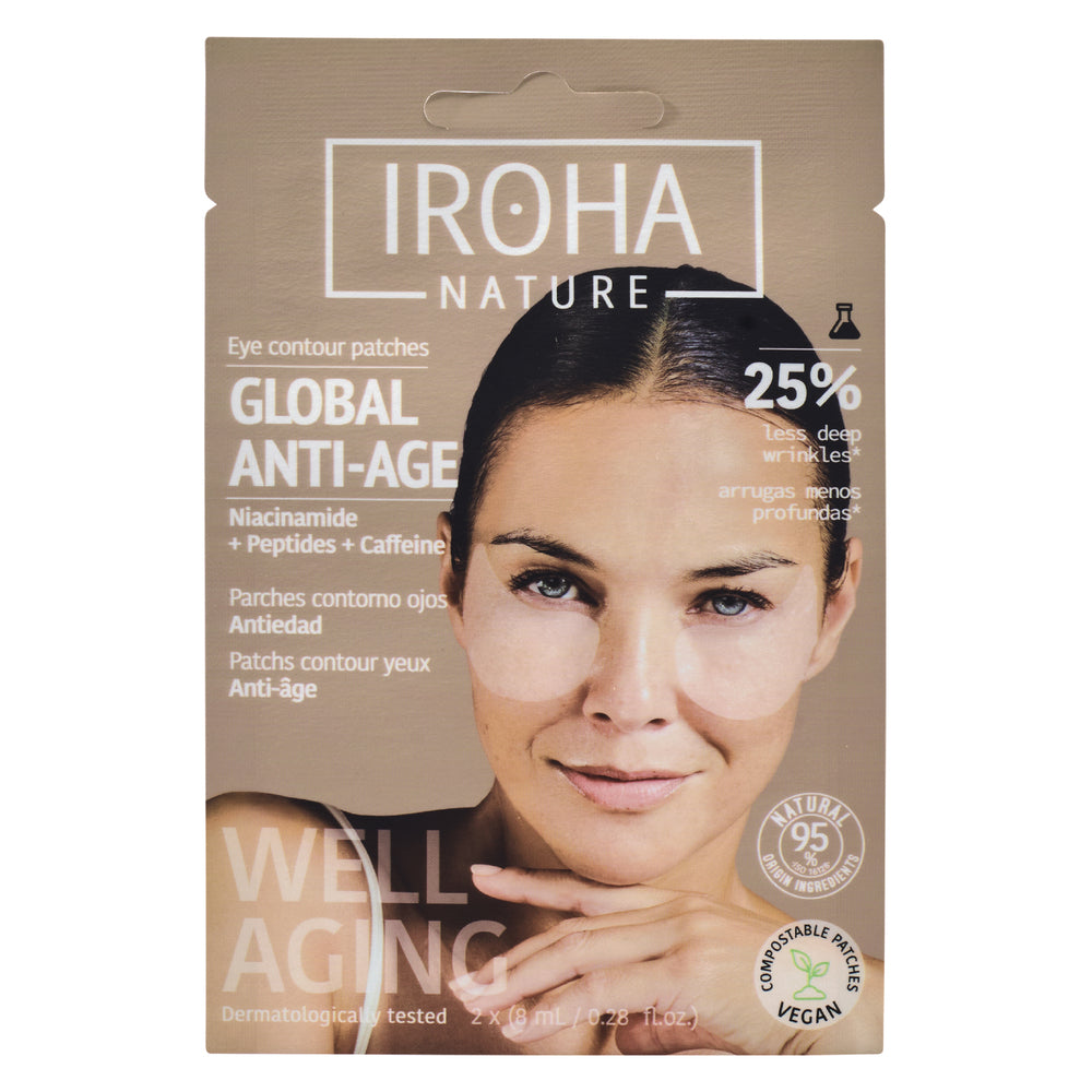 IROHA GLOBAL EYE CARE niacinamide, caffeine & peptides 2 u