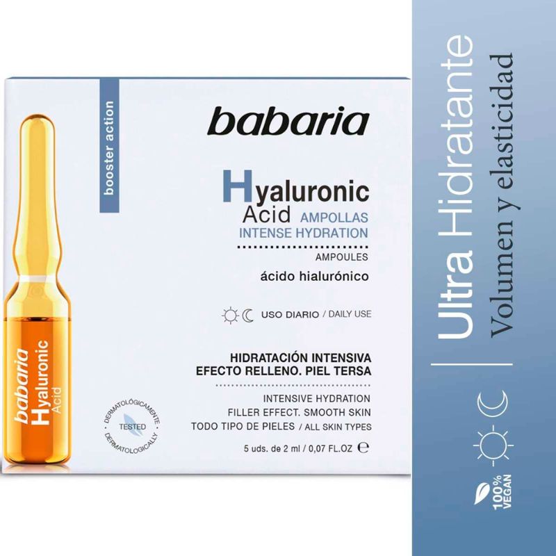 BABARIA HYALURONIC ACID intense hydration ampoules 5 x 2 ml