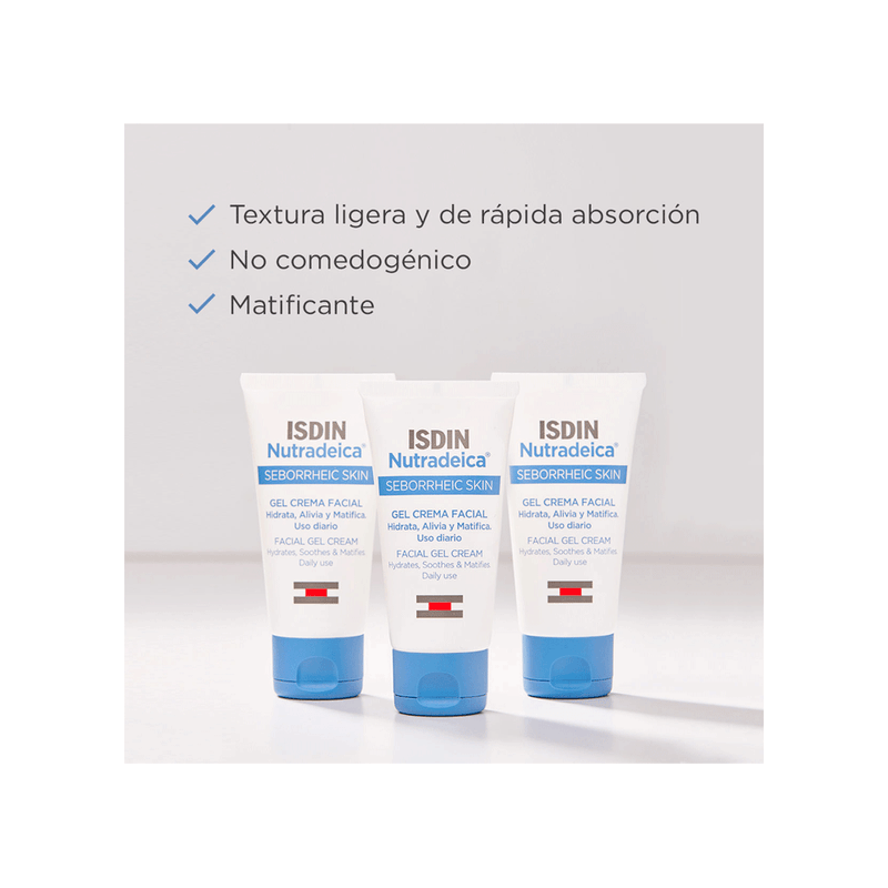 ISDIN NUTRADEICA gel-crème visage pour peau séborrhéique 50 ml