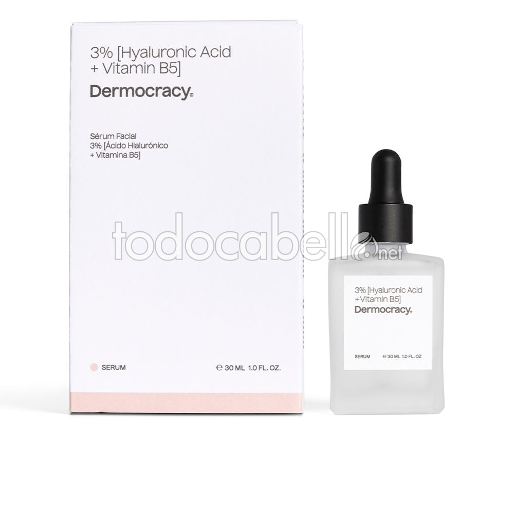 DERMOCRACY Sérum visage 3% [ACIDE HYALURONIQUE + VITAMINE B5] 30 ml
