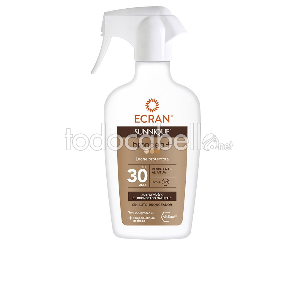 ECRAN SUNNIQUE tan+ pistolet pulvérisateur SPF30 270 ml