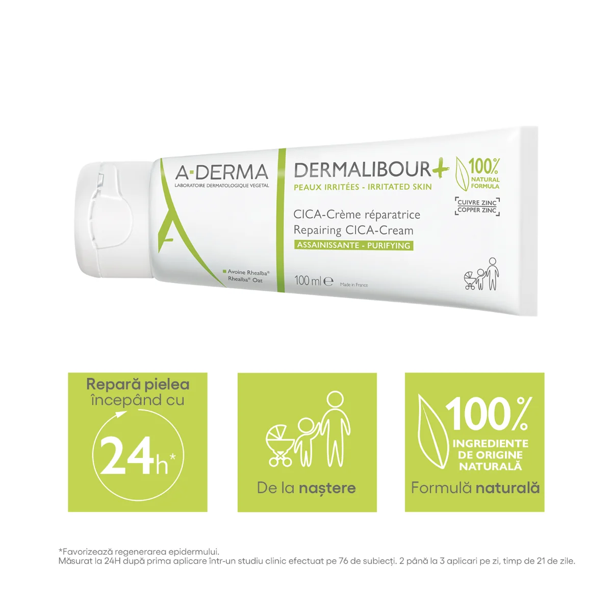 A-DERMA DERMALIBOUR+ cica-repairing cream 100 ml