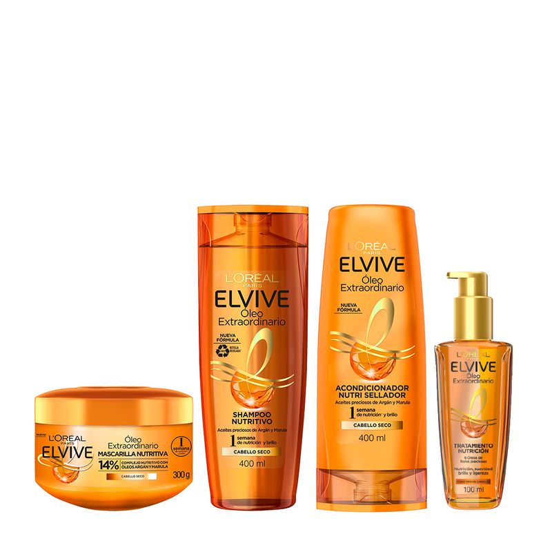 L'ORÉAL PARIS ELVIVE OLIO STRAORDINARIO maschera per capelli secchi 310 ml