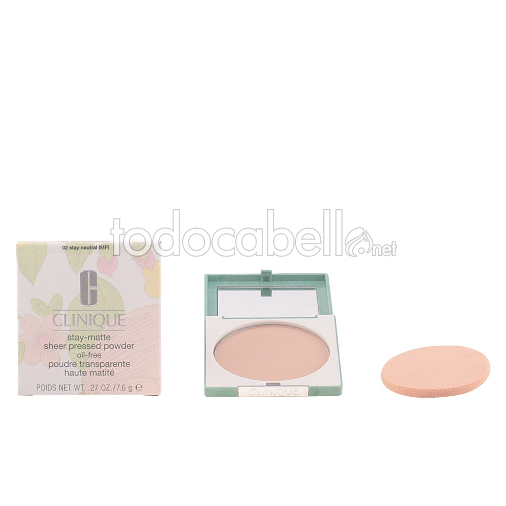 CLINIQUE CIPRIA STAY MATTE SHEER #02-stay neutral 7,6 gr