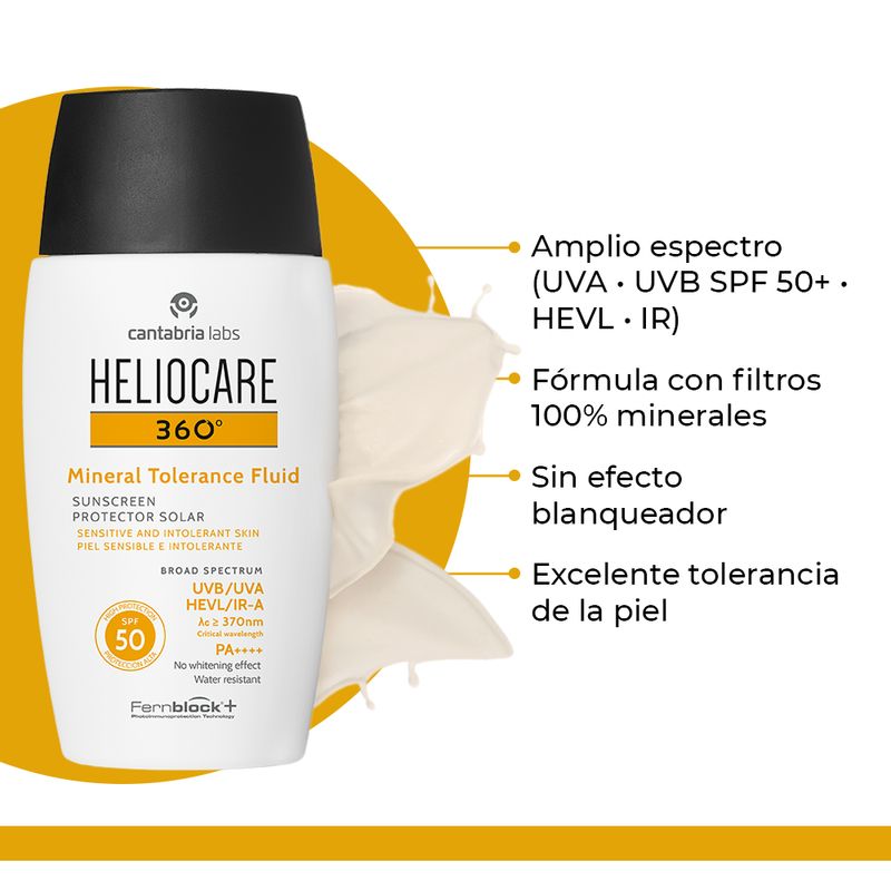 HELIOCARE 360° fluide solaire minéral tolérance SPF50 50 ml