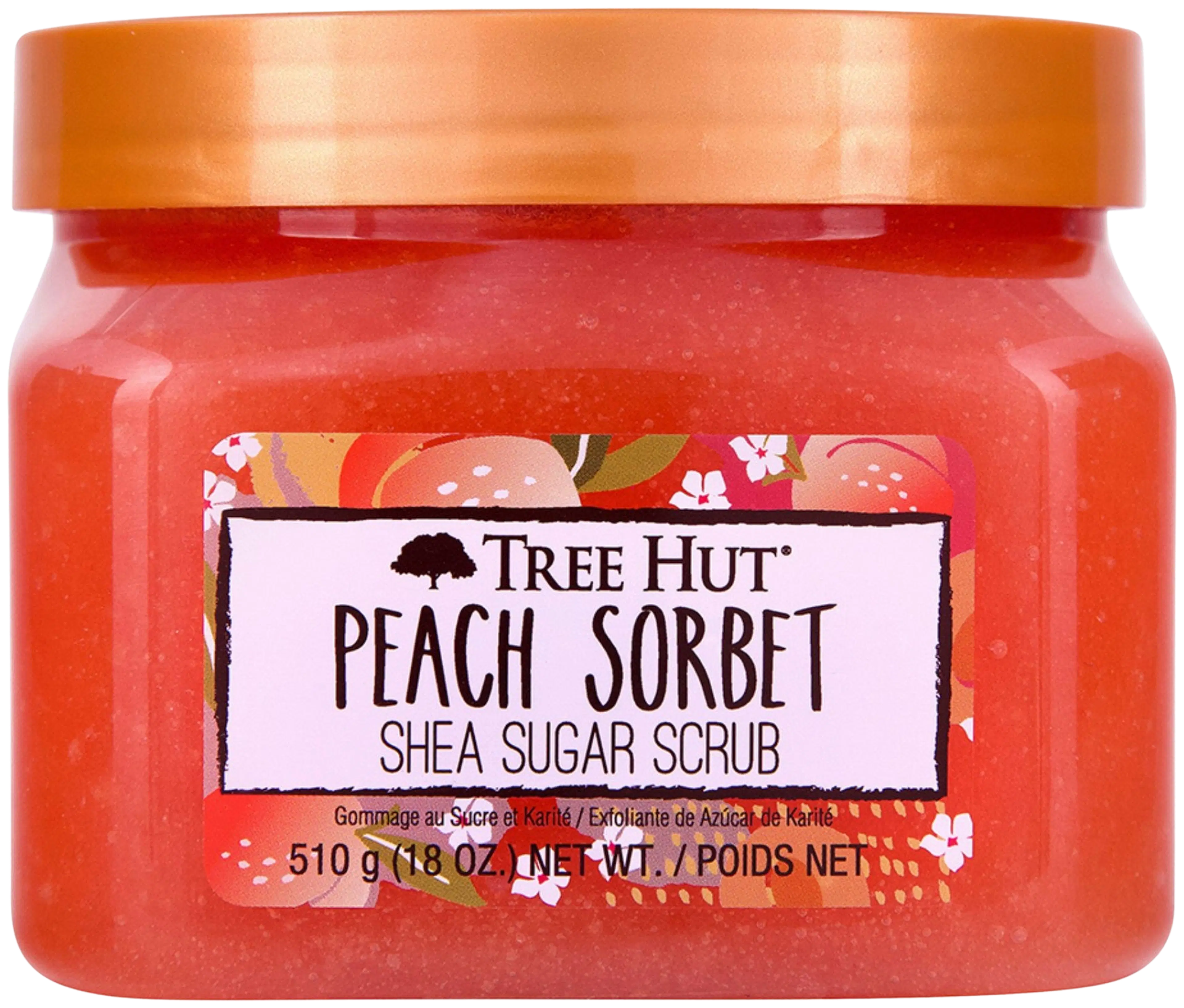 Gommage au sucre sorbet pêche TREE HUT 510 gr