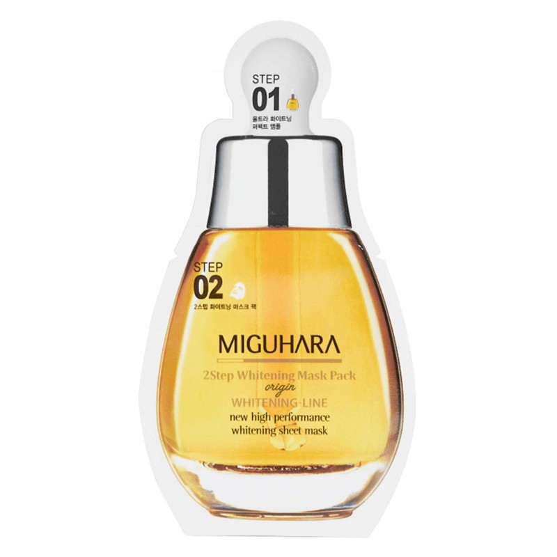 MIGUHARA 2 STEP WHITENING MASK PACK ORIGIN 2 u