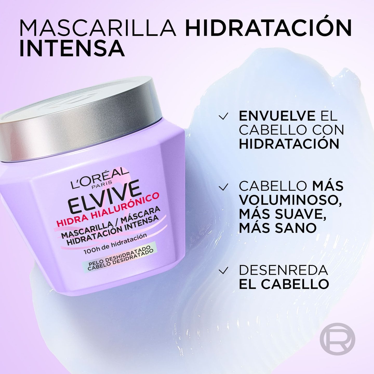 L'ORÉAL PARIS ELVIVE HYDRA HYALURONIC masque hydratation 72h 310 ml