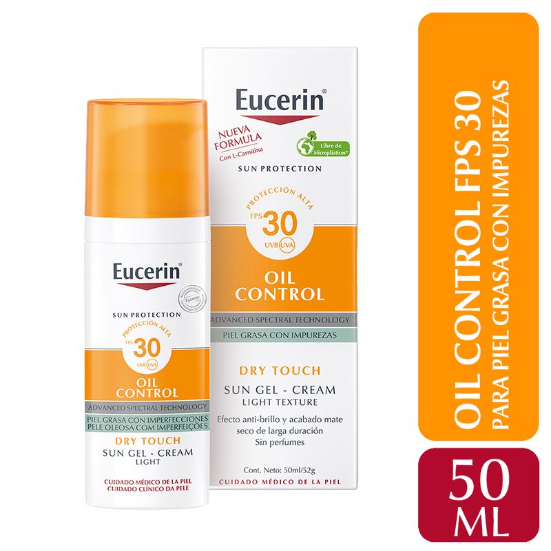 EUCERIN SUN PROTECTION gel-crema dry touch oil SPF30 50 ml