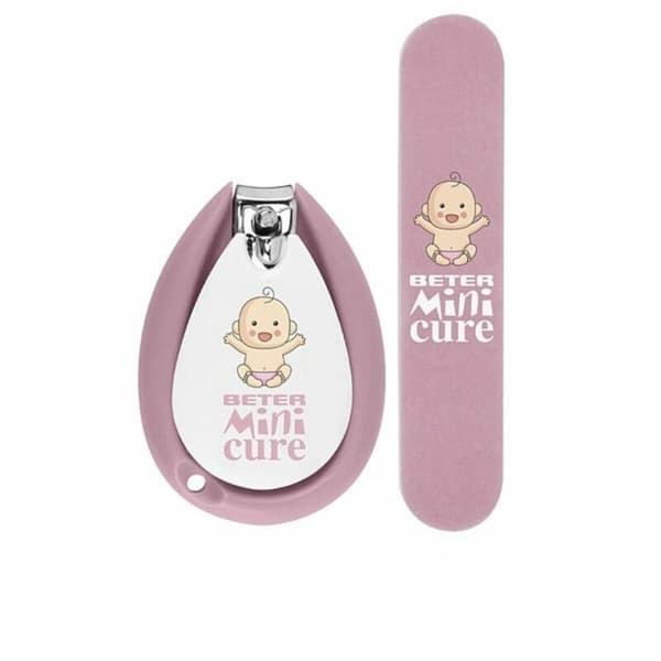 BETER MINI CURE CUIDADO UÑAS BEBÉS ROSA set 2 pz