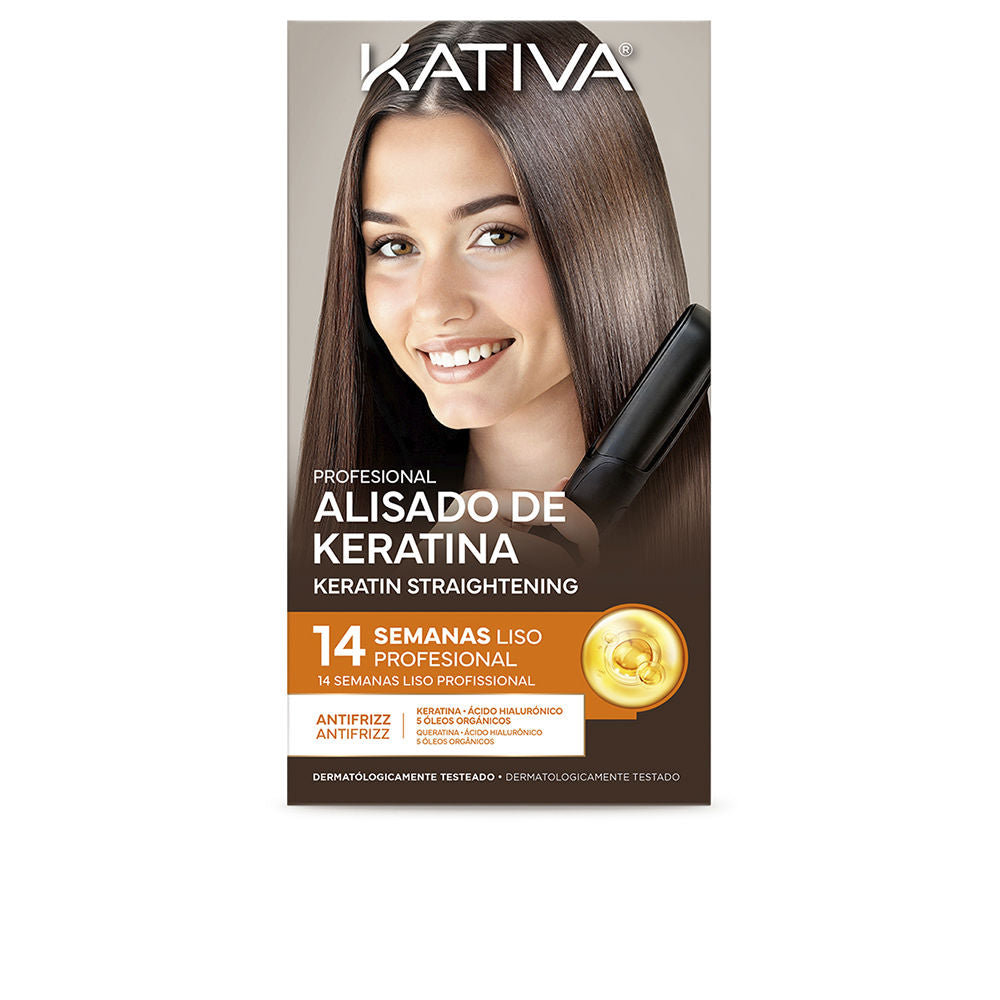 KATIVA PROFESSIONAL KIT LISCIANTE ALLA CHERATINA BRASILIANA 4 pz