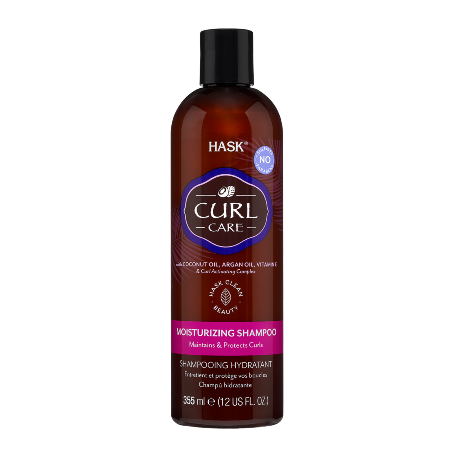 HASK CURL CARE moisturizing shampoo 355 ml