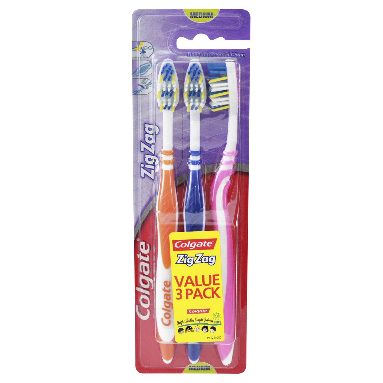 Spazzolino COLGATE ZIG ZAG #medio 3 pz