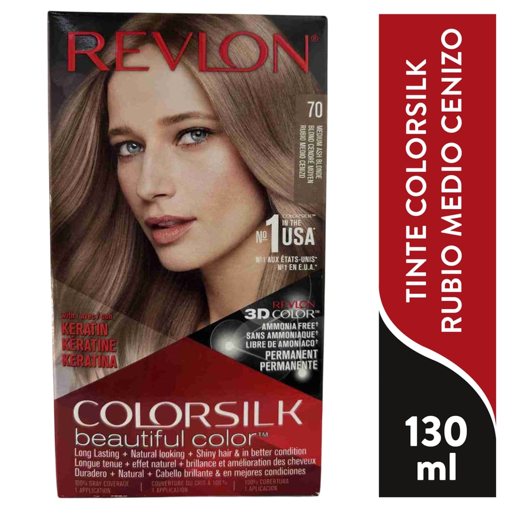 REVLON MASS MARKET COLORSILK tinta #70-biondo medio cenere 1 pz