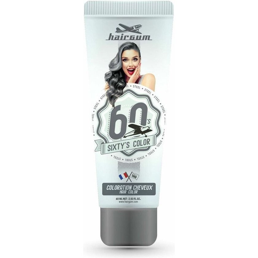 HAIRGUM SIXTY'S COLOR colorazione per capelli #acciaio