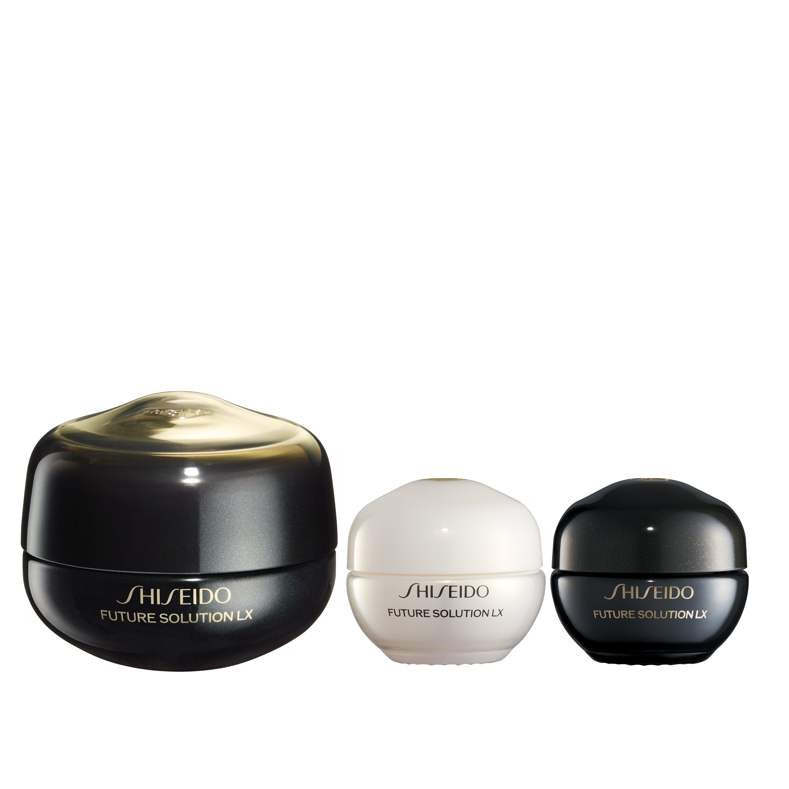 SHISEIDO FUTURE SOLUTION LX SET 3 PEZZI CREMA CONTORNO OCCHI E LABBRA