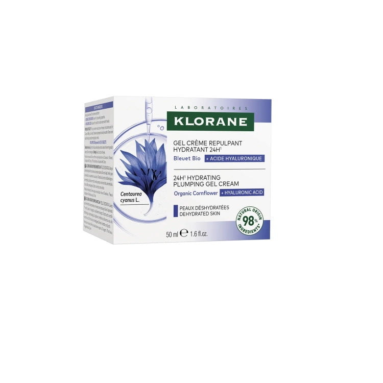 KLORANE BIO BLEUET & ACIDE HYALURONIQUE gel-crème visage et yeux 50 ml