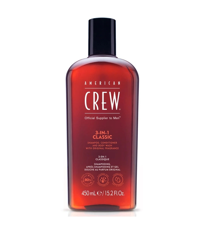 AMERICAN CREW CREW 3 IN 1 shampoo, conditioner & body wash 1000 ml