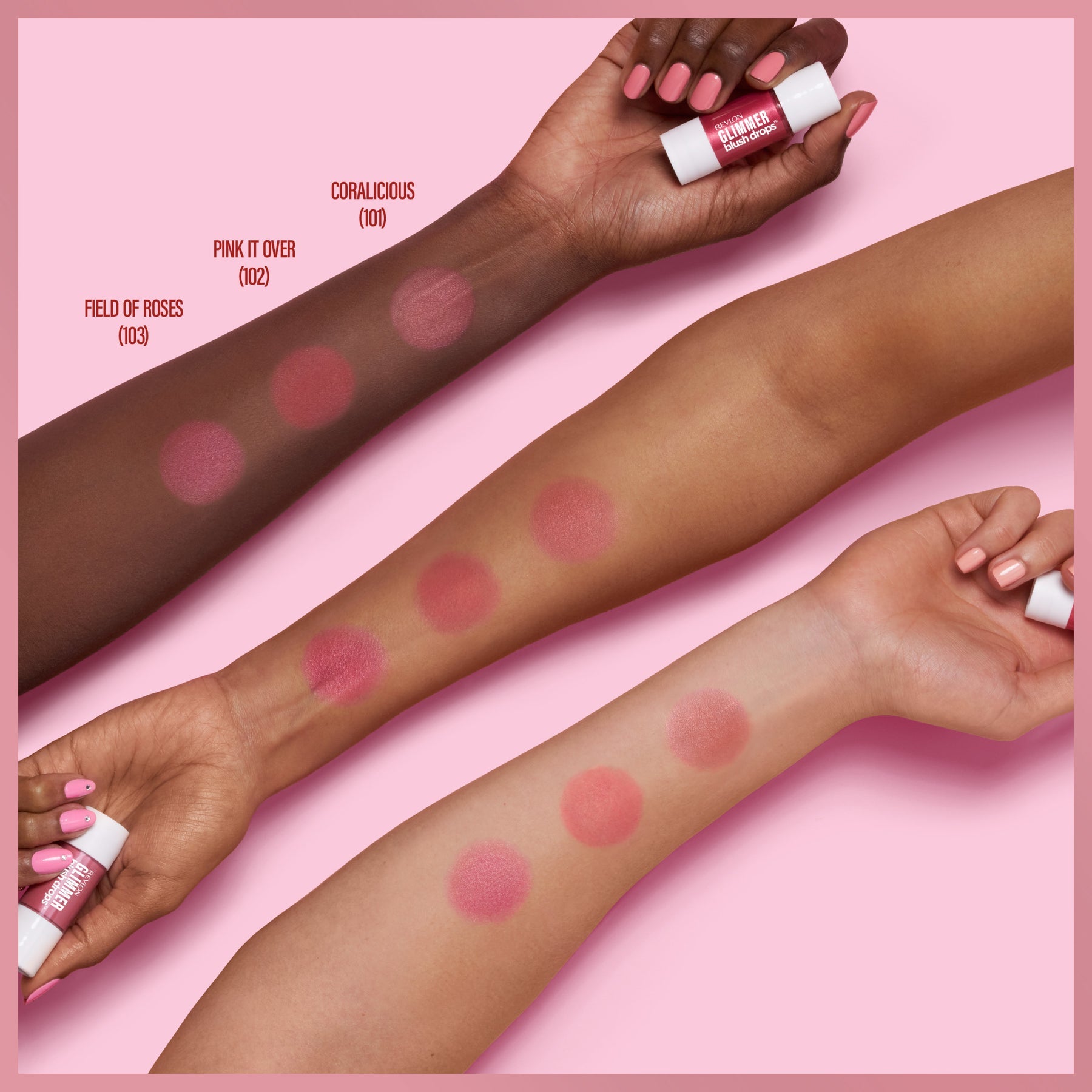 REVLON MASS MARKET SUPER LUSTROUS GLIMMER blush drops #101-Coralicious 9,4 ml
