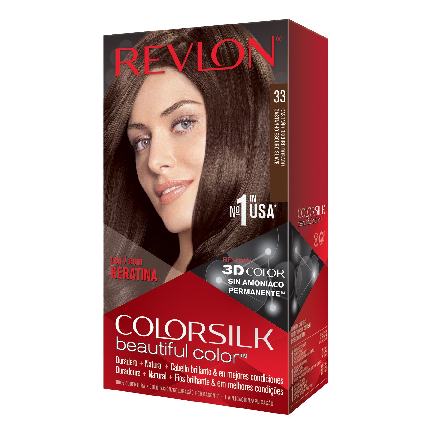 REVLON MASS MARKET COLORSILK tinta #27-castano caldo profondo 1 pz