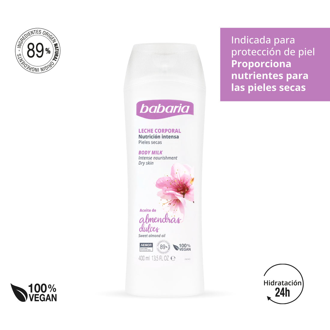 BABARIA LATTE CORPO MANDORLA PELLE SECCA 400 ml