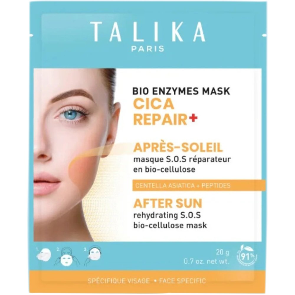 TALIKA BIO ENZYMES MASK CICA REPAIR+ AFTER SUN masque SOS réparateur ultra-apaisant 20 gr
