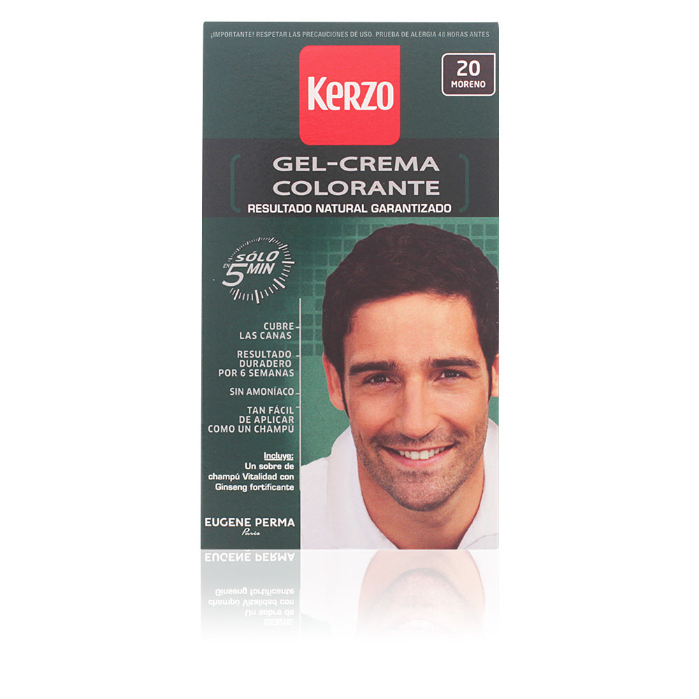 KERZO TINTE PARA HOMBRE gel-crema #20 moreno 100 gr