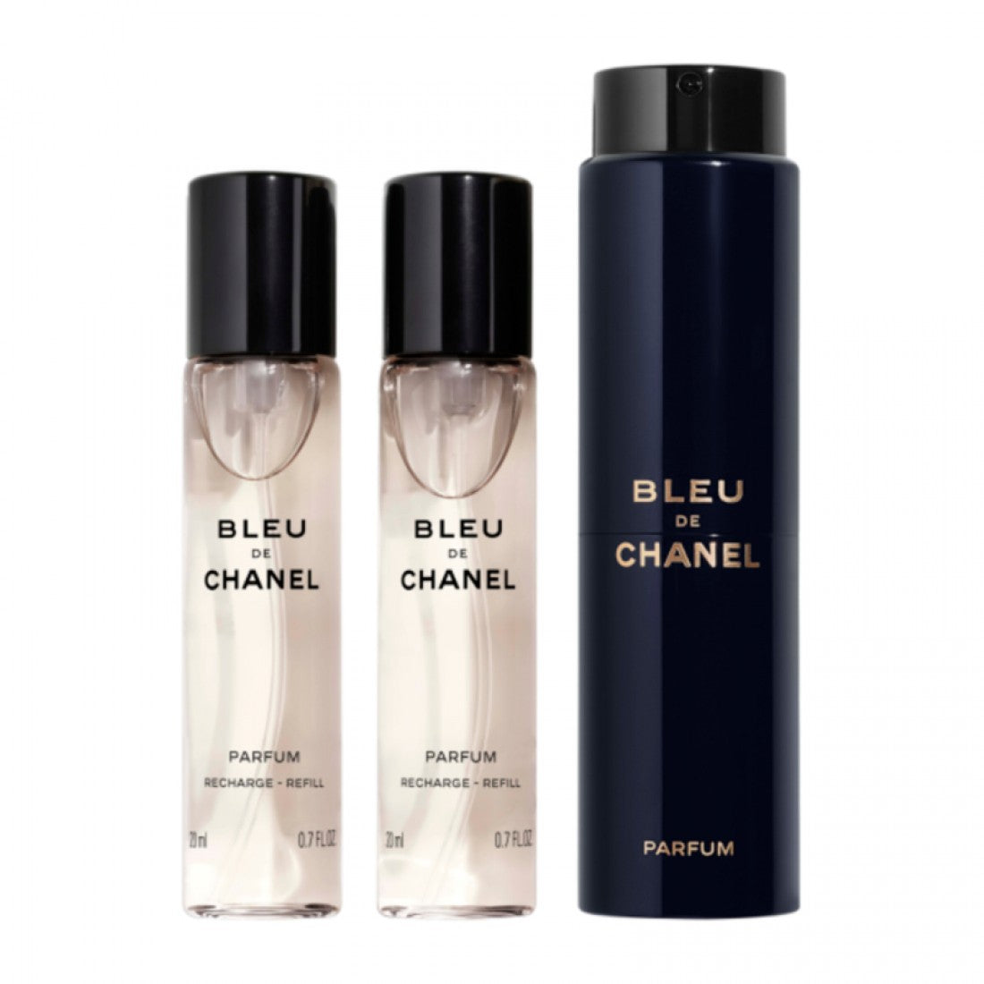 CHANEL BLEU PARFUM edp vapo twist & vaporisateur rechargeable 3 x 20 ml