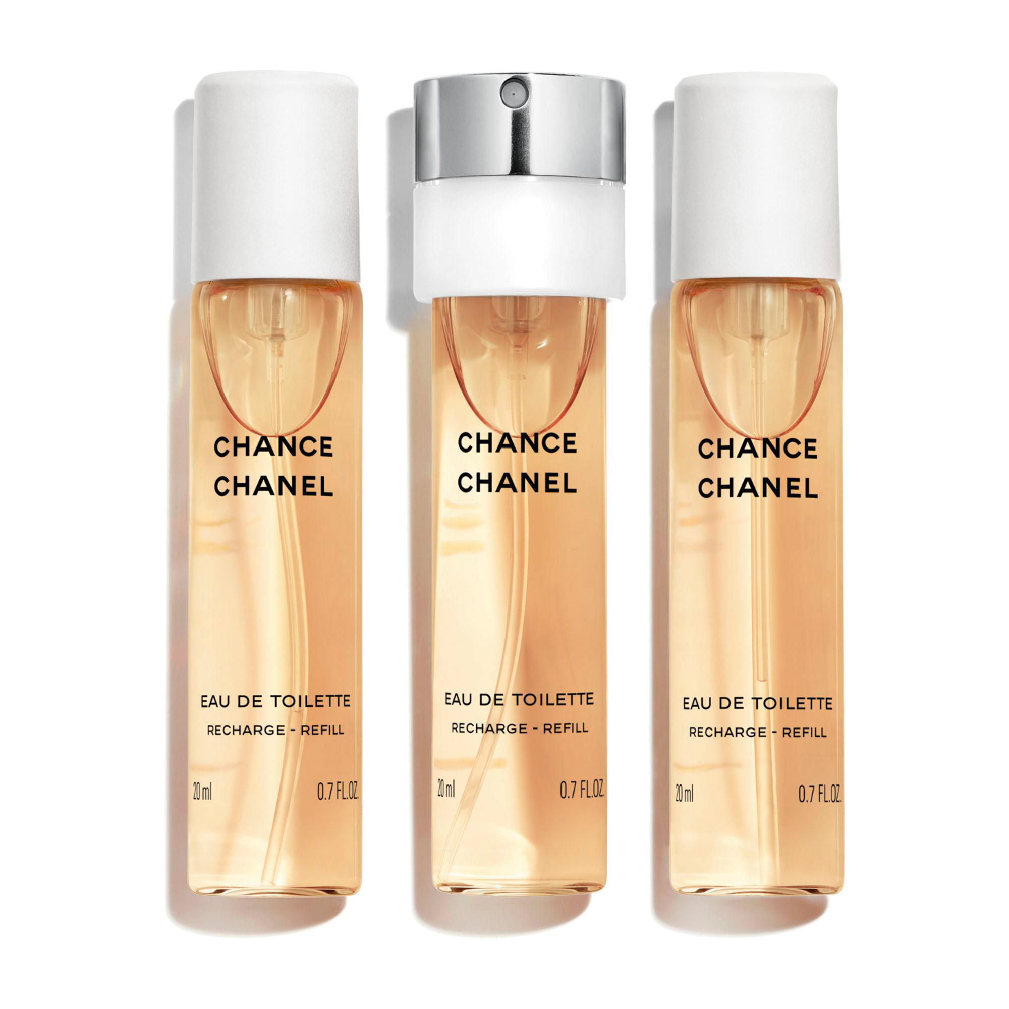 CHANEL CHANCE eau de toilette spray twist & spray 3 ricariche 3 x 20 ml