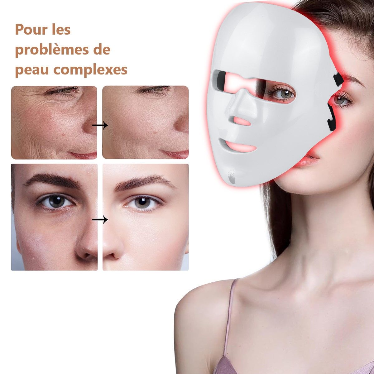 PALOMA BEAUTIES 7 COLOR PHOTOTHERAPY LED facial mask 1 unit