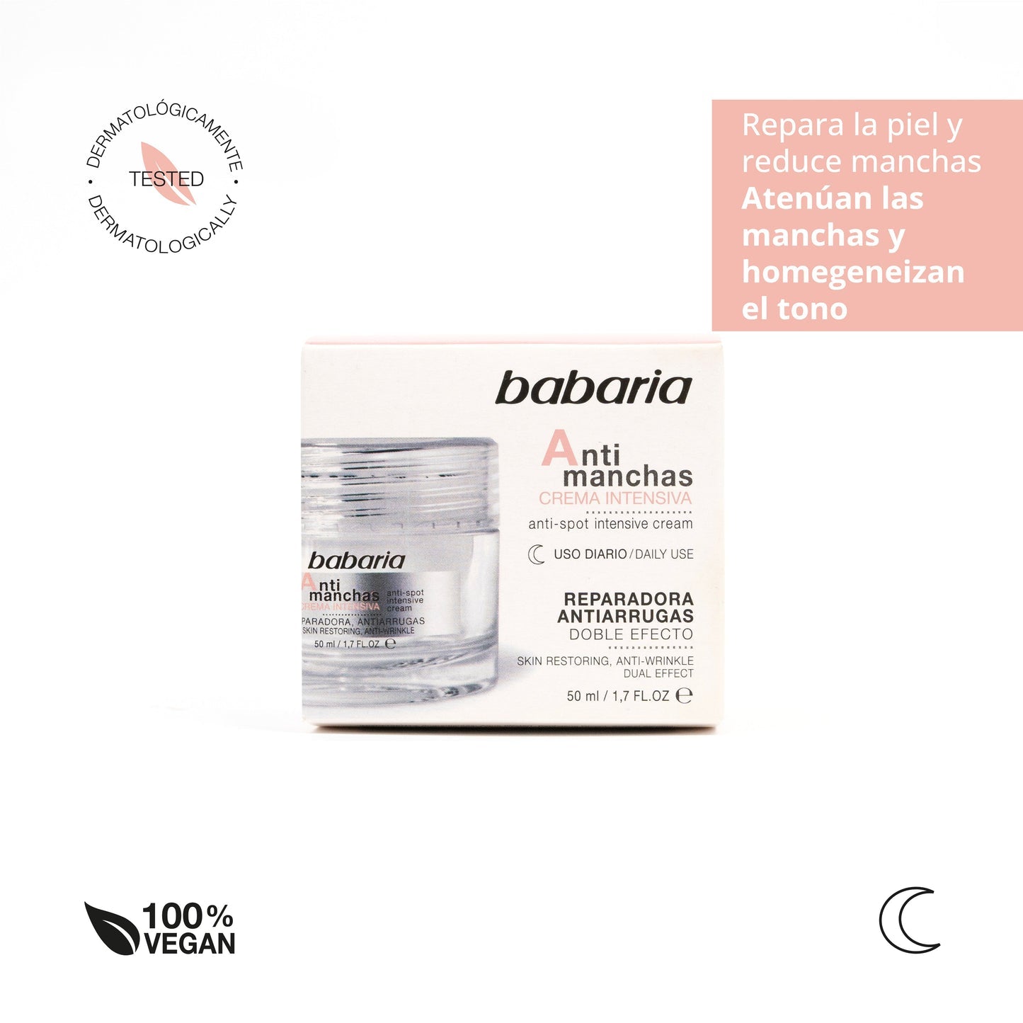 BABARIA ANTIMANCHAS intensive anti-aging night cream 50 ml