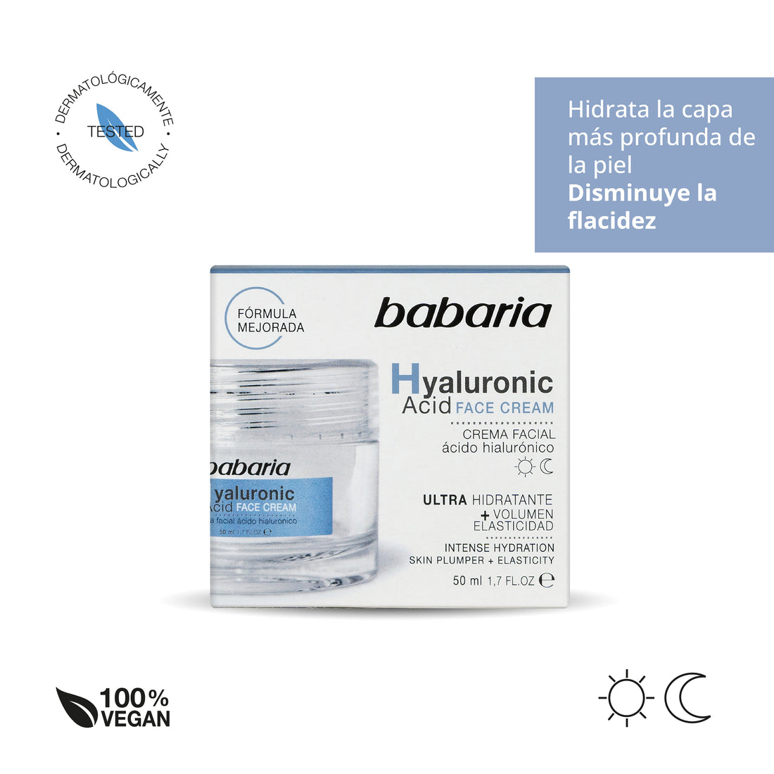 BABARIA ACIDE HYALURONIQUE crème visage ultra-hydratante 50 ml