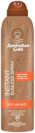 AUSTRALIAN GOLD SPRAY AUTOABBRONZANTE ISTANTANEO colore bronzo intenso 177 ml